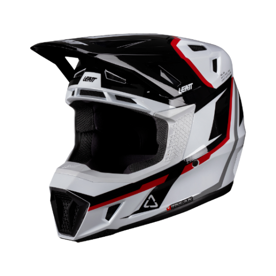 Leatt Moto 7.5 V26 MX Helmet Kit White/Red