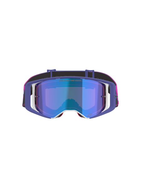 Alpinestars Supertech Vista Goggles Purple/Pink Mirror Blue