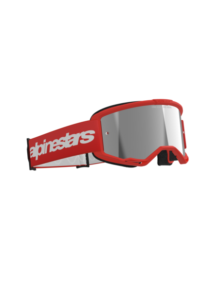 Alpinestars Vision 3 Wordmark Goggles Red Mirror Silver