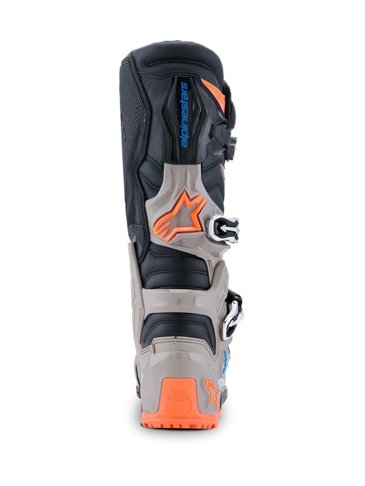 Alpinestars Tech 7 Enduro 2026 Boots White/Warm Grey/Orange Fluo