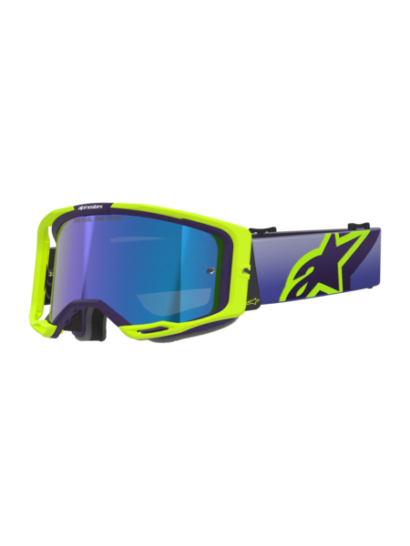 Alpinestars Goggles Vision 8 Corp Purple/Yellow Flou Mirror Blue