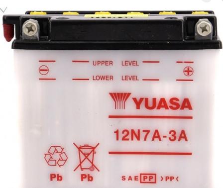 Toplite Battery 12N7A-3A Dry No Acid