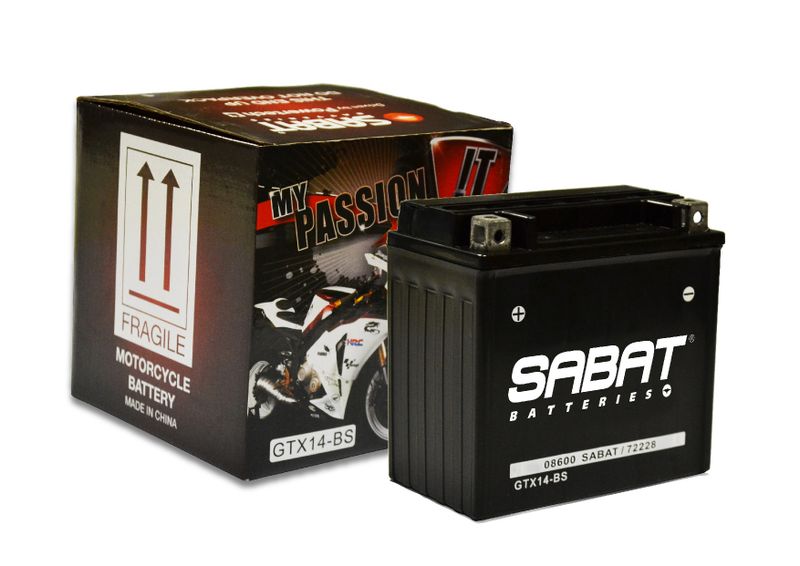 Sabat Battery GTX14-BS Dry with Acid