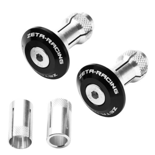 [ZET-ZE48-7105] Zeta Bar Ends 35mm Black