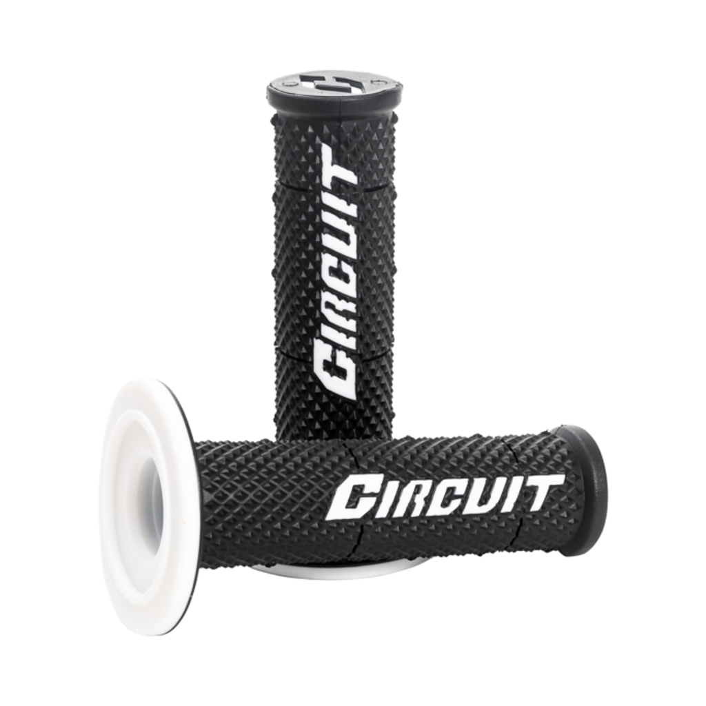 Circuit V Racing MX Grips Closed Black/White