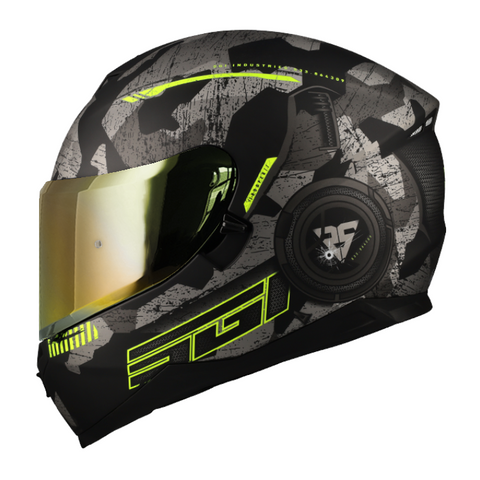 Spirit Full Face Helmet Encounter Trooper  Fluo