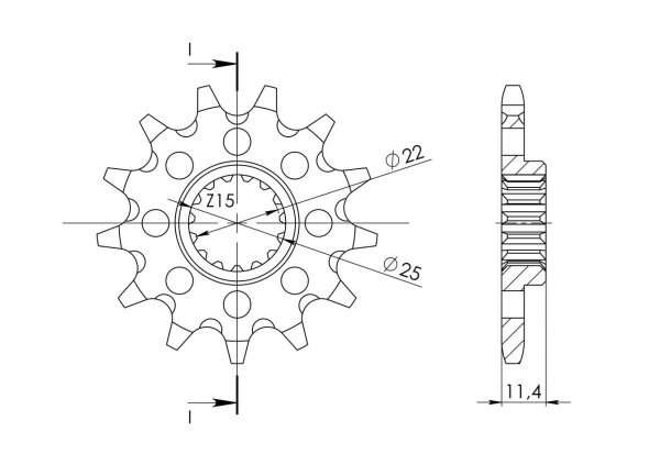 Supersprox Steel Front Sprocket 15T KTM670/690|HSQ701