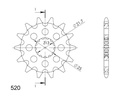 Supersprox Steel Front Sprocket 13T WR/YZ/F 450|YZ250 '05-