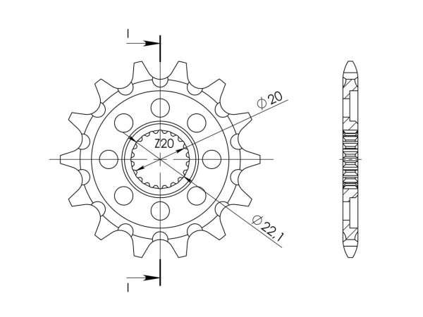 Supersprox Steel Front Sprocket 12T YZ125|WRF/YZF 250