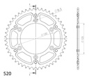 Supersprox Stealth Rear Sprocket 49T Orange KTM|HSQ  125-701cc