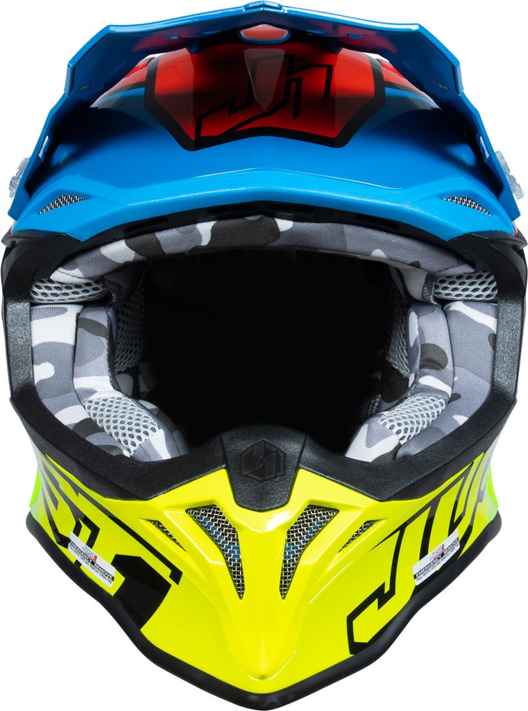 Just1 MX Helmets J39 Thruster Fluo Yellow/Red/Blue