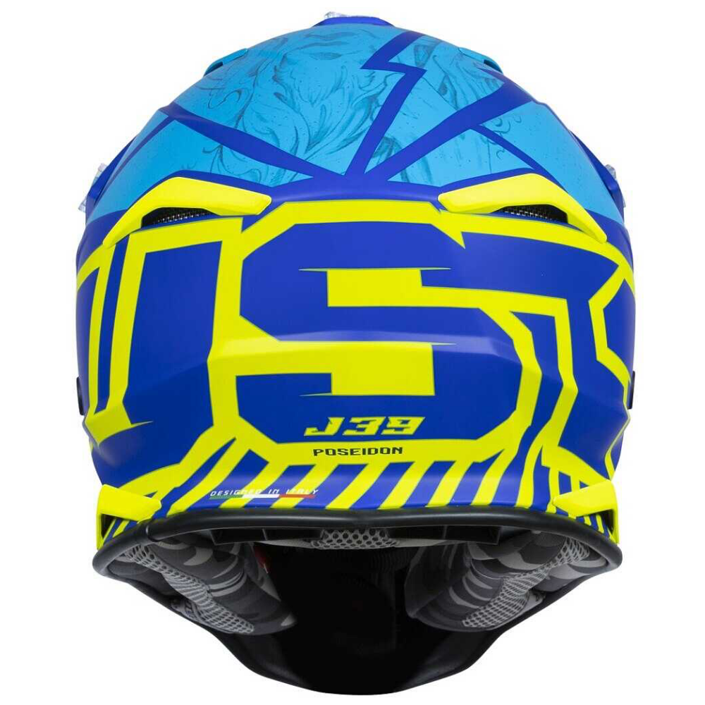 Just1 MX Helmets J39 Poseidon Fluo Yellow/Blue