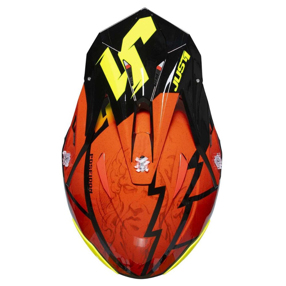 Just1 MX Helmets J39 Poseidon Fluo Yellow/Red/Black