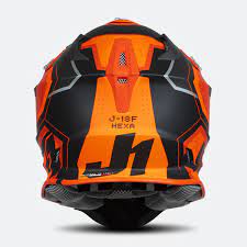 Just1 MX Helmets J18 Hexa Orange/Titanium/Black