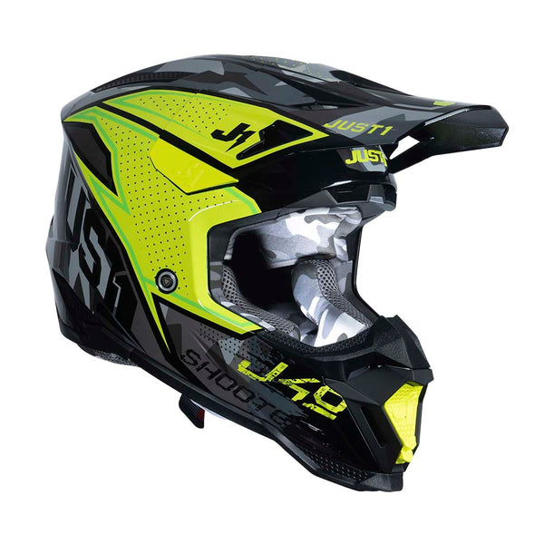 Just1 MX Helmet J40 Shooter  Gloss Yellow/Black