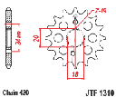 JT Sprocket Front JTF1310 15T