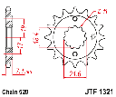 JT Sprocket Front JTF1321 14T