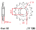 JT Sprocket Front JTF1586 16T