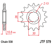 JT Sprocket Front JTF579 15T