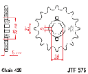 JT Sprocket Front JTF576 19T