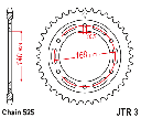 JT Sprocket Rear JTR3 41T