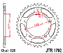 JT Sprocket Rear JTR1792 47T