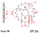 JT Sprocket Front JTF519 16T