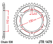 JT Sprocket Rear JTR1479 47T