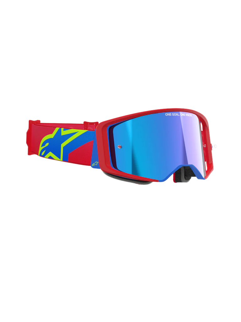 Alpinestars Supertech Corp Goggles Red/Blue Mirror Blue
