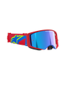 Alpinestars Supertech Corp Goggles Red/Blue Mirror Blue