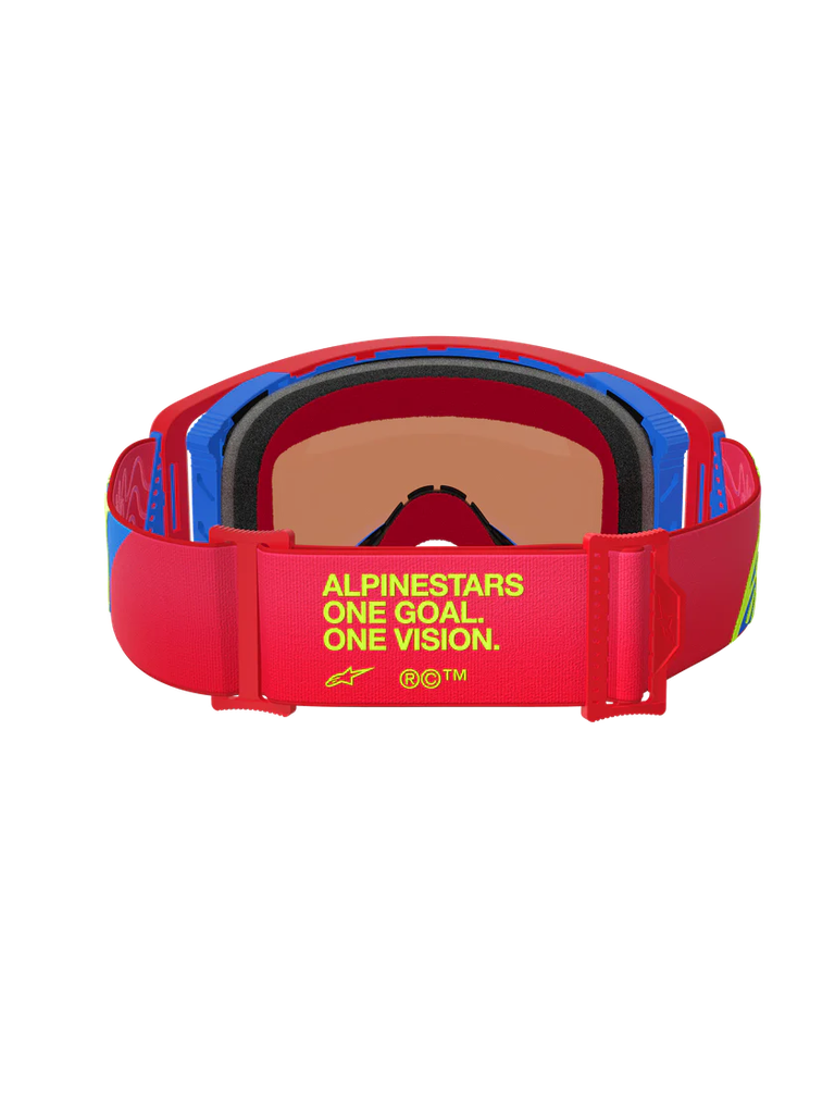 Alpinestars Supertech Corp Goggles Red/Blue Mirror Blue