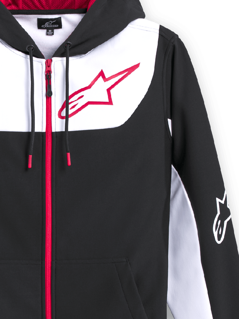 Alpinestars Sessions V3 Zip Hoodie Black/White/Red