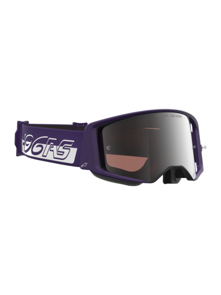 Alpinestars Goggles Supertech Hunta Purple/White Mirror Silver