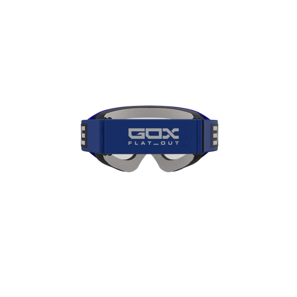 EKS Brand GOX Flat Out Blue Mirror Goggles Blue/Black