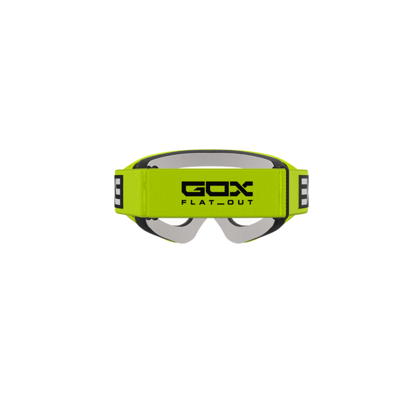 EKS Brand GOX Flat Out Clear Goggles Yellow/Black