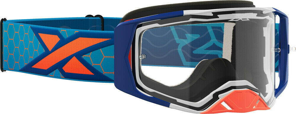 EKS Brand Lucid Goggle Cyan/Flo Orange/White