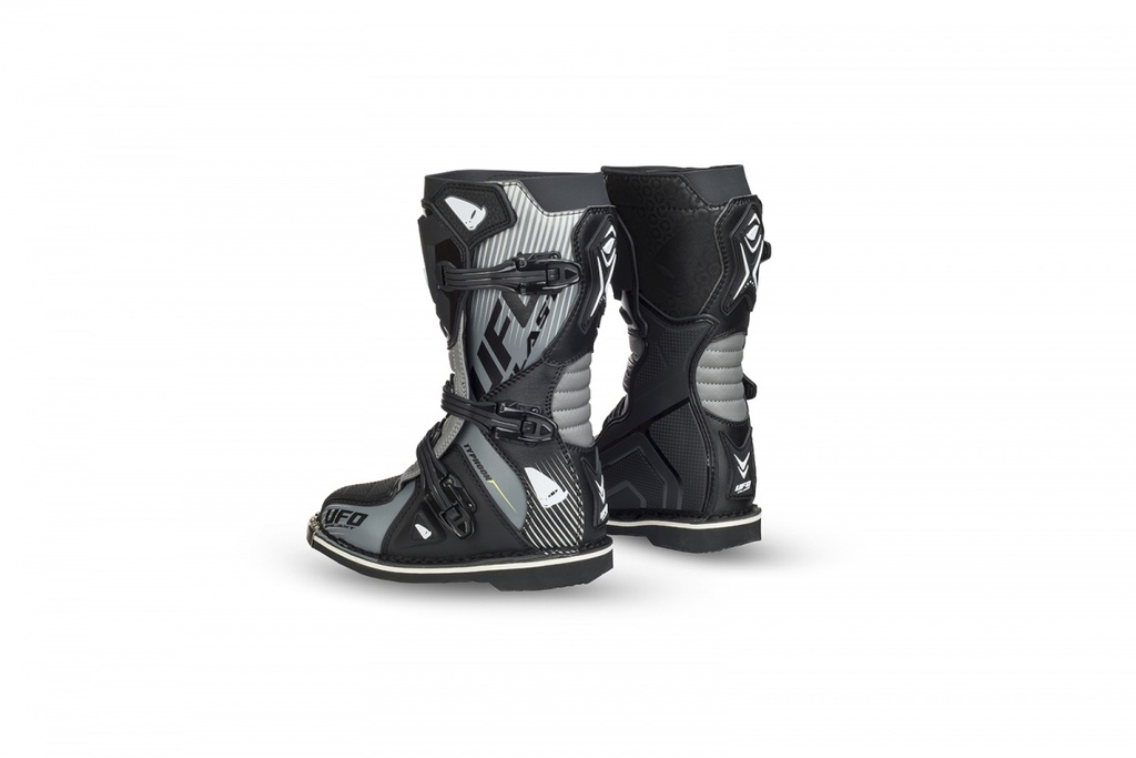 UFO MX Typhoon Boot Youth Black/Grey