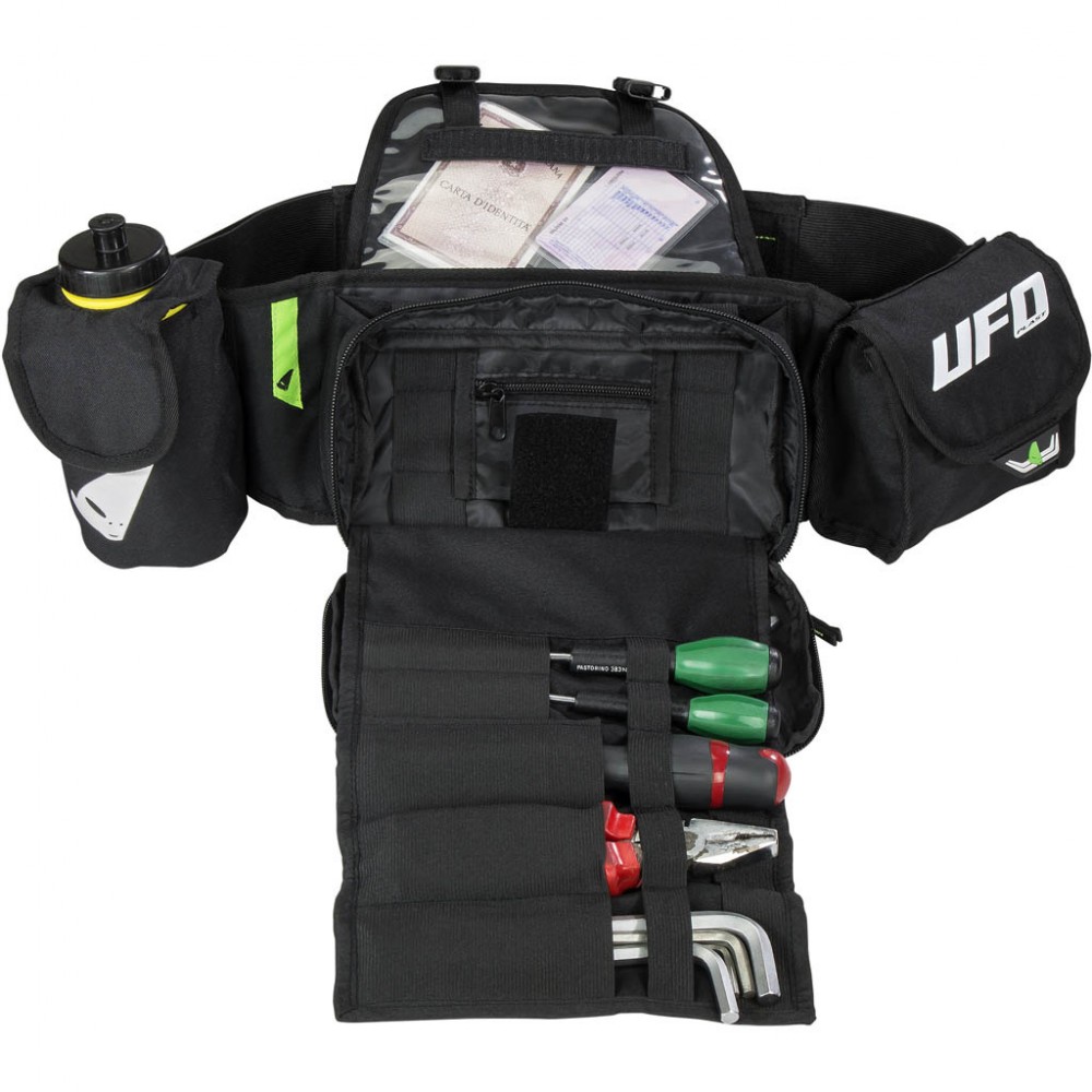 UFO MX Waist Pack with Bottle & Tool Holder Black