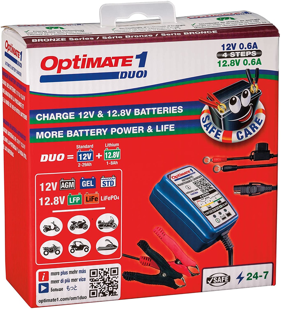 Optimate 1 Duo Battery Charger 12V