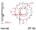 JT Sprocket Front JTF402 16T