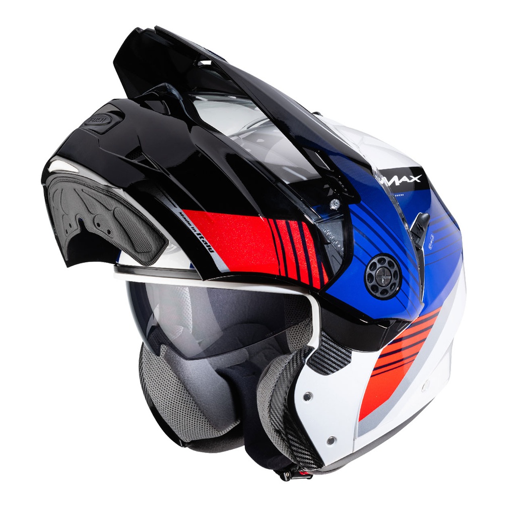 Caberg Tourmax Titan Adventure Helmet I8 White/Blue/Red