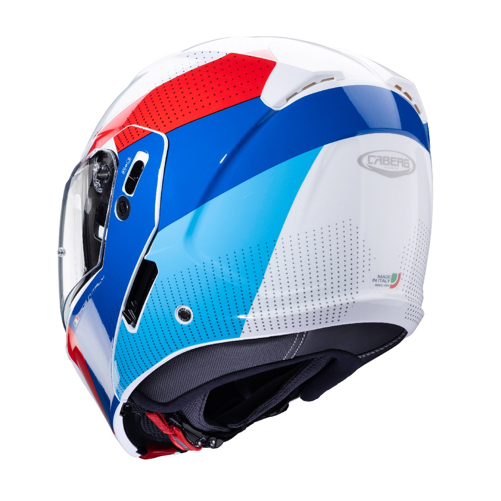 Caberg Horus Scout Flip Up Helmet D6 White/Red/Blue