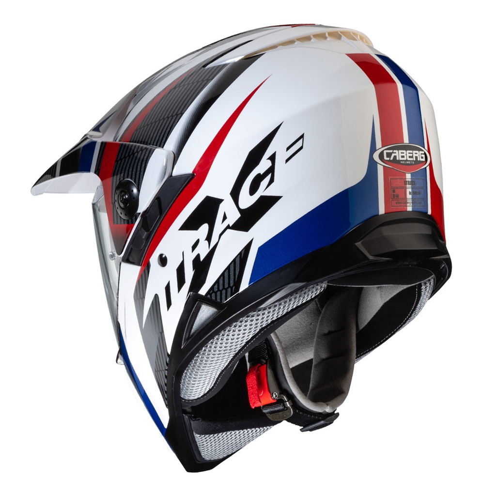 Caberg Xtrace Savana Adventure Helmet D6 White/Red/Blue