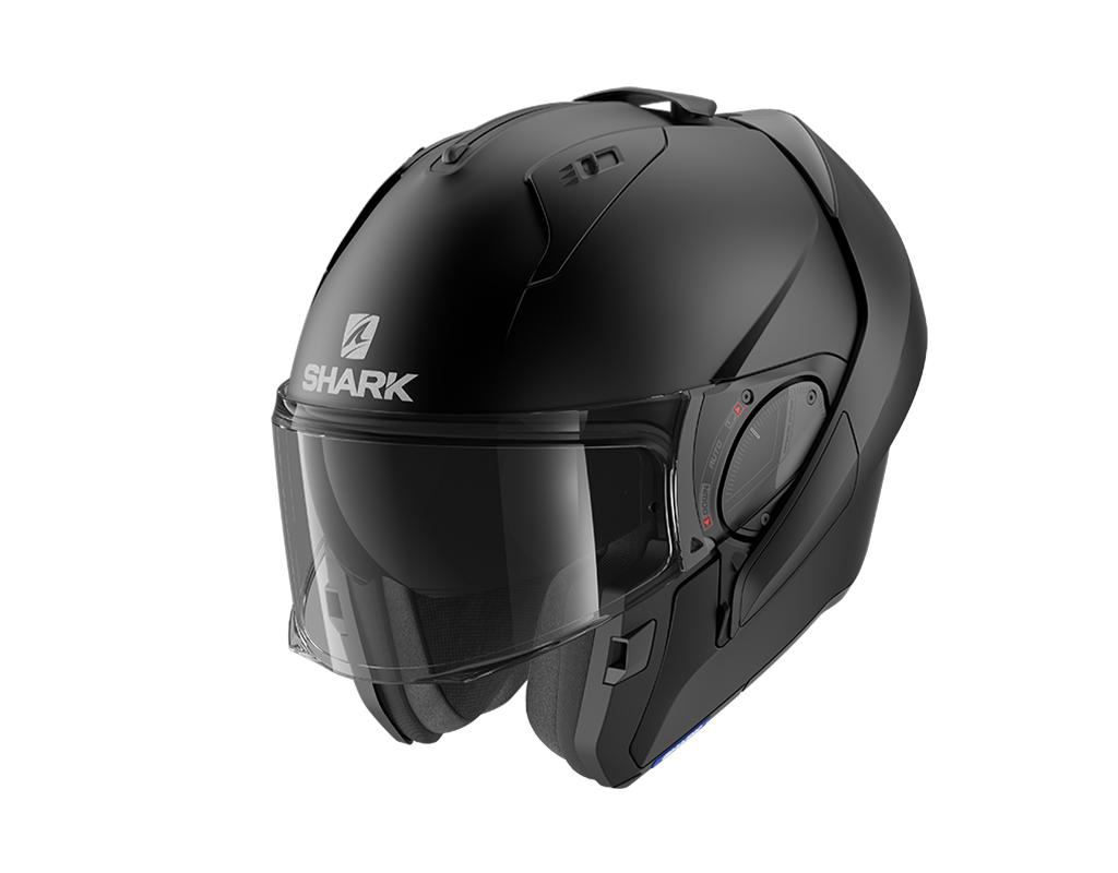 Shark Evo-ES Blank Flip Up Helmet Matt Black