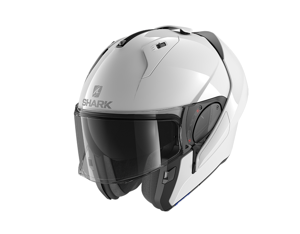 Shark Evo-ES Blank Flip Up Helmet White