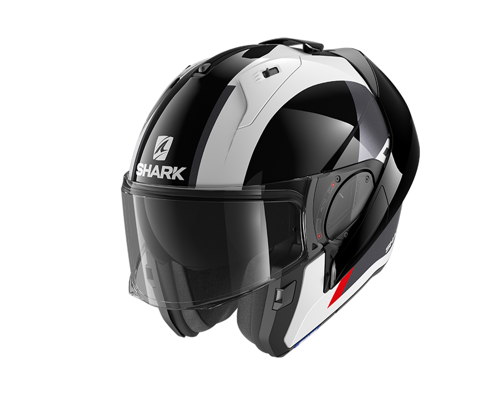 Shark Evo-ES Endless Flip Up Helmet White/Black