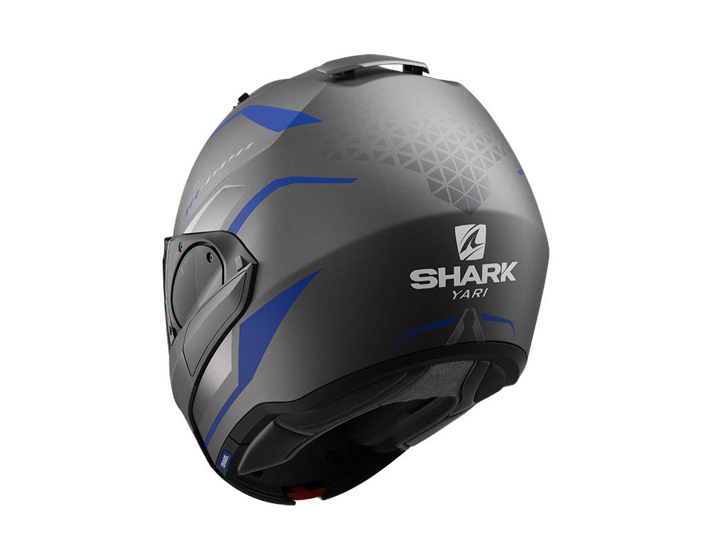 Shark Evo-ES Yari Flip Up Helmet Matt Grey/Blue