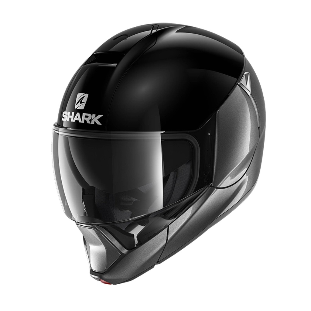 Shark Evojet Dual Blank Flip Up Helmet Black/Grey