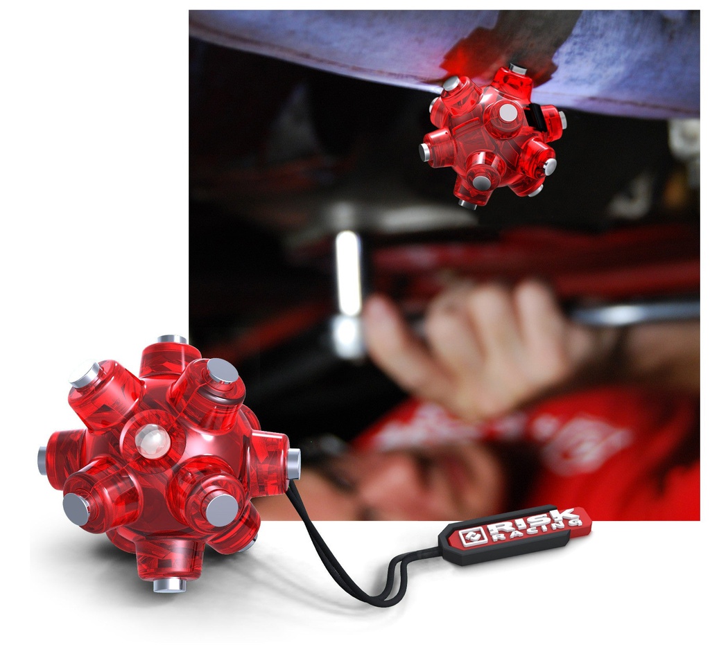 Risk Racing Magnetic Light Mine Hands Free Flashlight