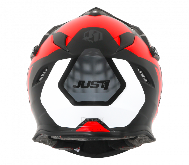 Just1 J34 Pro Tour Adventure Helmet Fluo Red/Black